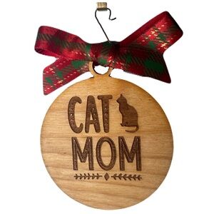 Cat Mom Holiday Ornament